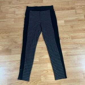 Joseph Ribkoff‎ Houndstooth Leggings with Ankle Zipper / Ponte Pants